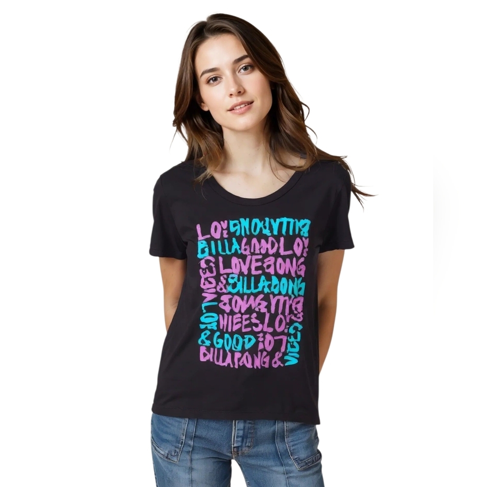 BILLABONG XL Graphic Womens T-Shirt
